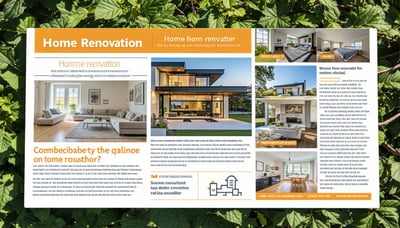 Home renovation newsletter sign-up illustration